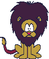 Gif animé lion triste